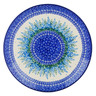 Polish Pottery Plate 10&quot; Lupine Circle