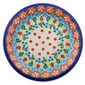 Polish Pottery Plate 10&quot; Lush Tropics UNIKAT