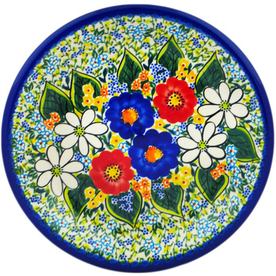 Polish Pottery Plate 10&quot; Magical Spring UNIKAT
