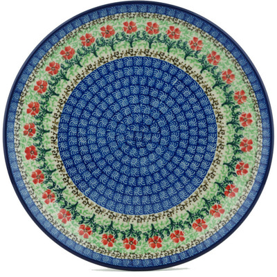 Polish Pottery Plate 10&quot; Maraschino