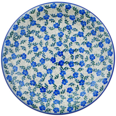 Polish Pottery Plate 10&quot; Meadow Bloom UNIKAT