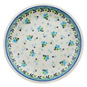 Polish Pottery Plate 10&quot; Mellow Meadow UNIKAT