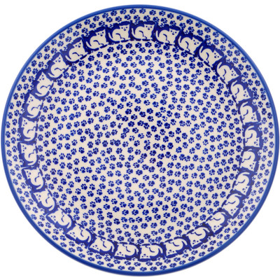 Polish Pottery Plate 10" Meow