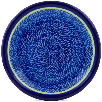 Polish Pottery Plate 10&quot; Midnight Eclipse