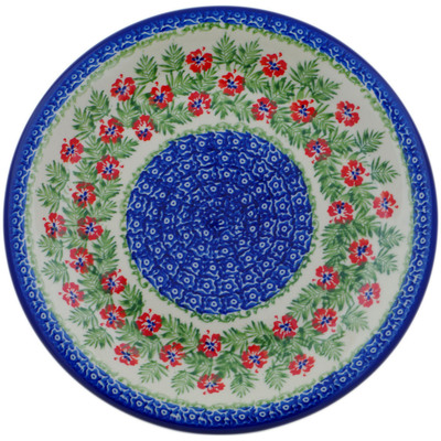 Polish Pottery Plate 10&quot; Midsummer Bloom