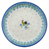 Polish Pottery Plate 10&quot; Moring Greeting