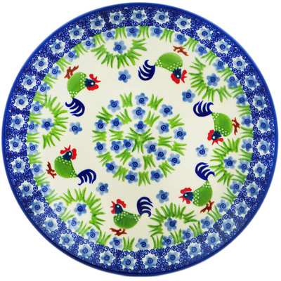 Polish Pottery Plate 10&quot; Morning Crow UNIKAT