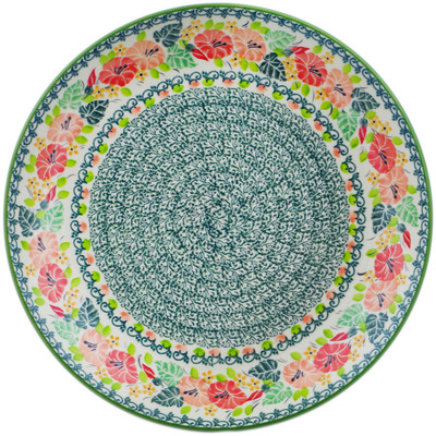 Polish Pottery Plate 10&quot; Morning Divine UNIKAT