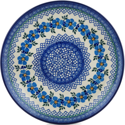Polish Pottery Plate 10&quot; Morning Glory