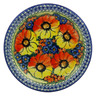 Polish Pottery Plate 10&quot; Mystical Garden UNIKAT