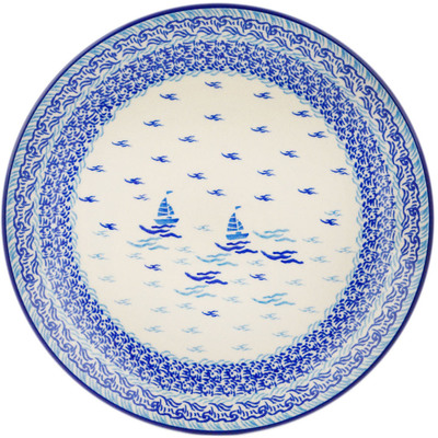 Polish Pottery Plate 10" On The Water