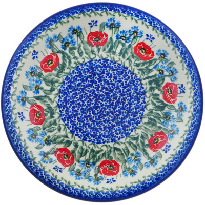 Polish Pottery Plate 10&quot; Open Fields