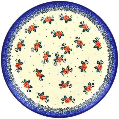 Polish Pottery Plate 10&quot; Pasadena Delight