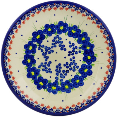 Polish Pottery Plate 10&quot; Passion Poppy