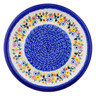 Polish Pottery Plate 10&quot; Pastel Spring Wreath
