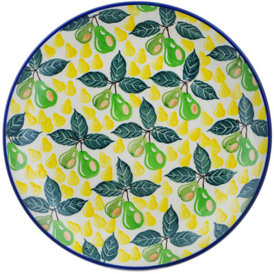 Polish Pottery Plate 10&quot; Pear Farm