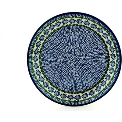 Polish Pottery Plate 10" Polka Dot Daisy