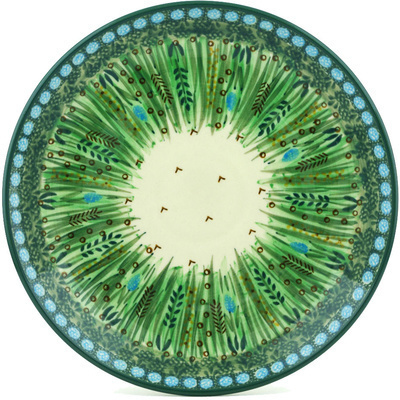 Polish Pottery Plate 10&quot; Prairie Land UNIKAT