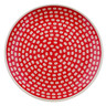 Polish Pottery Plate 10&quot; Red Eye