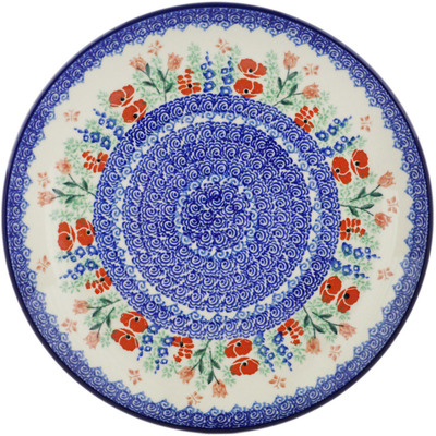 Polish Pottery Plate 10" Sidewalk Sights