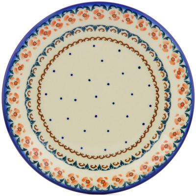 Polish Pottery Plate 10&quot; Soft Pink
