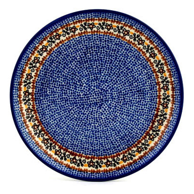 Polish Pottery Plate 10&quot; Southern Trail