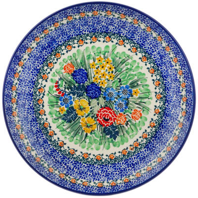 Polish Pottery Plate 10&quot; Splendid May UNIKAT