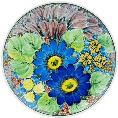 Polish Pottery Plate 10&quot; Spring Awakenings UNIKAT