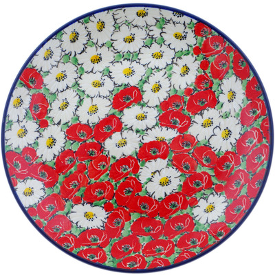 Polish Pottery Plate 10&quot; Spring Blossom Harmony UNIKAT
