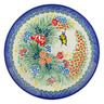 Polish Pottery Plate 10" Spring Butterfly UNIKAT