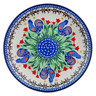 Polish Pottery Plate 10&quot; Spring Chickens UNIKAT
