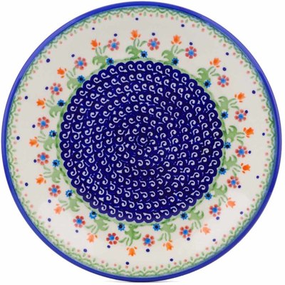 Polish Pottery Plate 10&quot; Spring Flowers