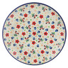 Polish Pottery Plate 10&quot; Spring Meadow UNIKAT