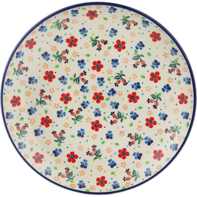Polish Pottery Plate 10&quot; Spring Meadow UNIKAT