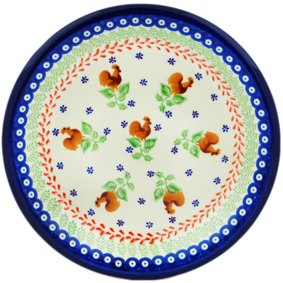 Polish Pottery Plate 10&quot; Spring Rooster