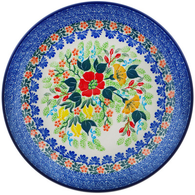 Polish Pottery Plate 10&quot; Stellar Spring UNIKAT