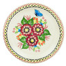 Polish Pottery Plate 10&quot; Still Meadow UNIKAT