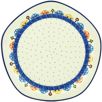Polish Pottery Plate 10&quot; Stop N Gotraffic
