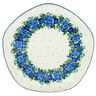 Polish Pottery Plate 10&quot; Stormy Poppy Chain