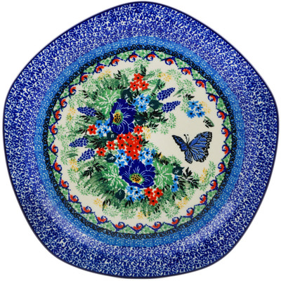 Polish Pottery Plate 10&quot; Summer Landscape UNIKAT