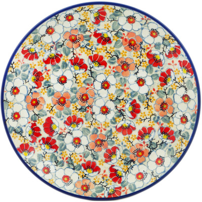 Polish Pottery Plate 10&quot; Sweet Floral Bliss UNIKAT