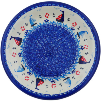 Polish Pottery Plate 10&quot; Sweet Sailboats