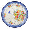 Polish Pottery Plate 10&quot; Sweet Spring Sights UNIKAT