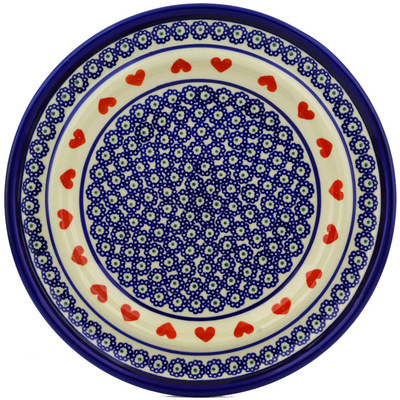 Polish Pottery Plate 10" Sweetheart