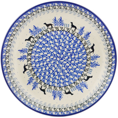 Polish Pottery Plate 10" Tail Wag