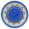 Polish Pottery Plate 10" Toadstool Mushroom Trio