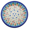 Polish Pottery Plate 10&quot; Tropical Daze UNIKAT