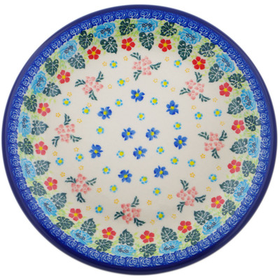 Polish Pottery Plate 10&quot; Tropical Daze UNIKAT