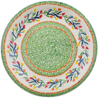 Polish Pottery Plate 10" Tulip Ring
