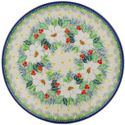 Polish Pottery Plate 10&quot; Twinkle Stars UNIKAT